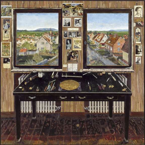 Simon Dinnerstein - The Fulbright Triptych detail middle panel