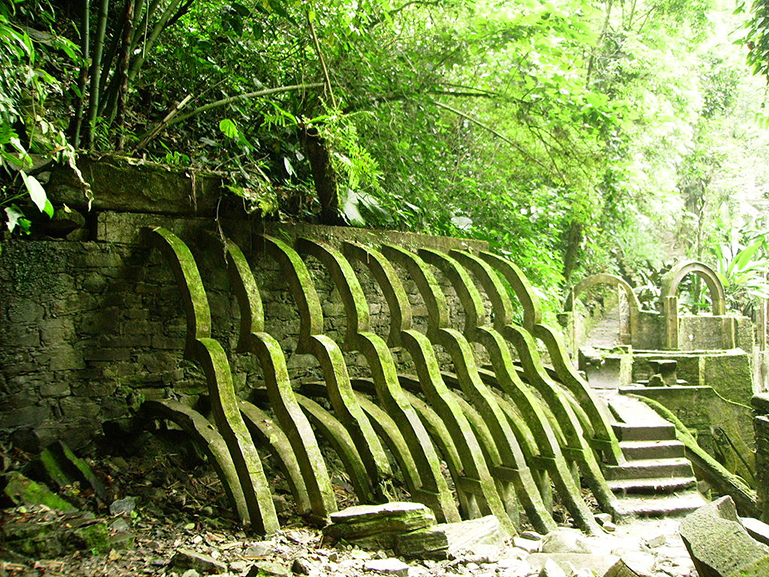 Edward James' surrealist garden in Xilitla, Mexico, a Mexican jungle city