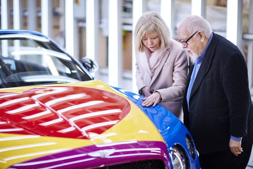 Sir peter Blake's Pop art continental bentley, 2016