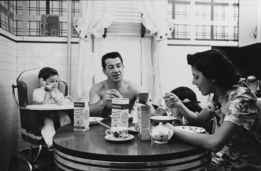 Stanley Kubrick - Rocky Graziano with his family from Rocky Graziano: He’s a Good Boy Now, 1950