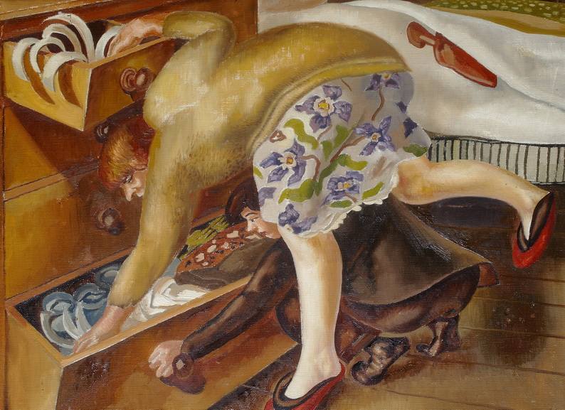 Stanley Spencer - At the Chest of Drawers