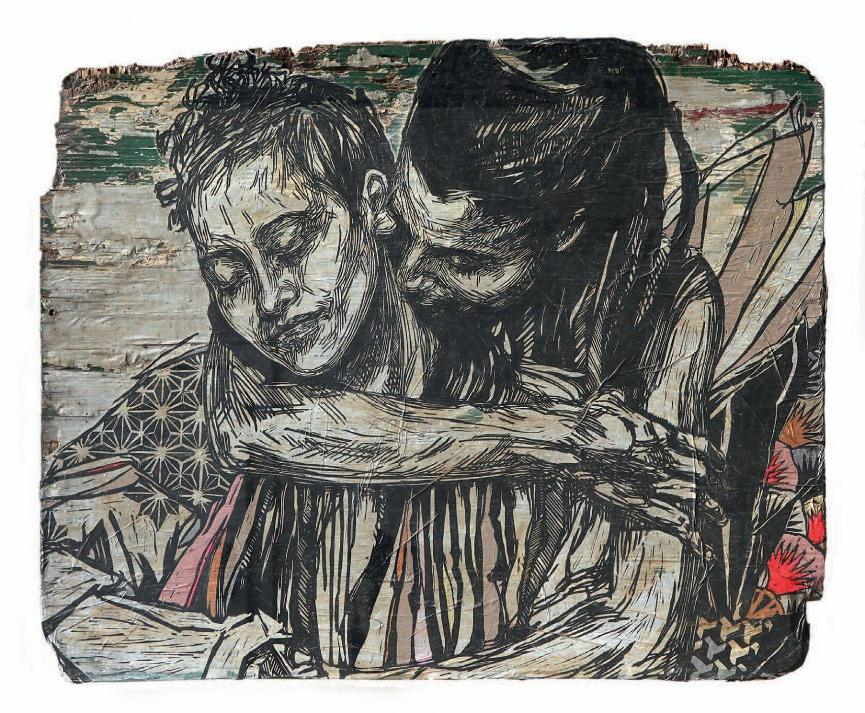 Swoon - Alixa & Naima, 2010 (78.5 x 96 cm)
