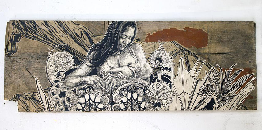 museum site
work life prints home Swoon - Dawn and Gemma, 2014 - Courtesy of the Artist