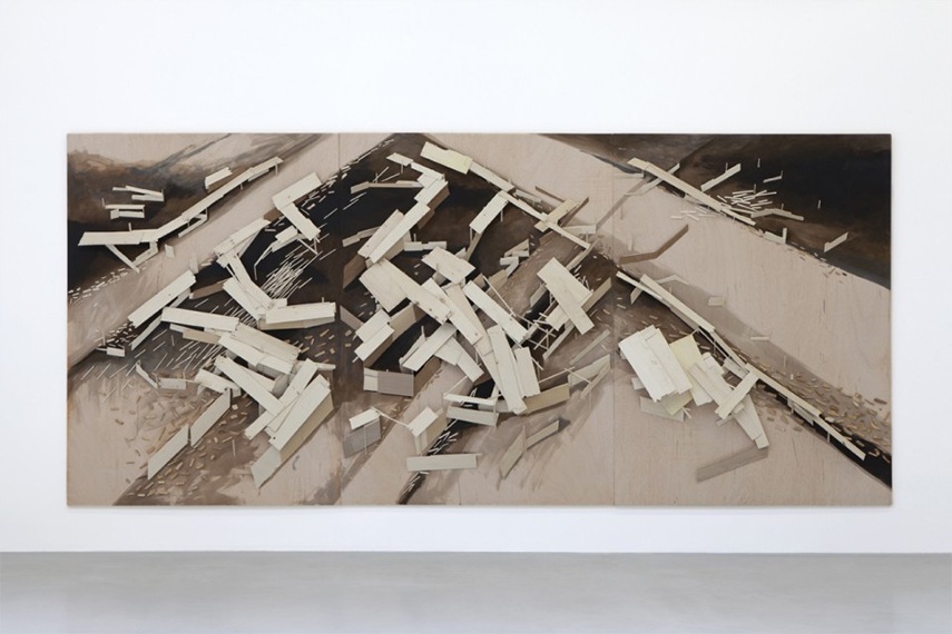 Tadashi Kawamata - Tsunami n9, 2015 favela gallery search exhibition 1997 