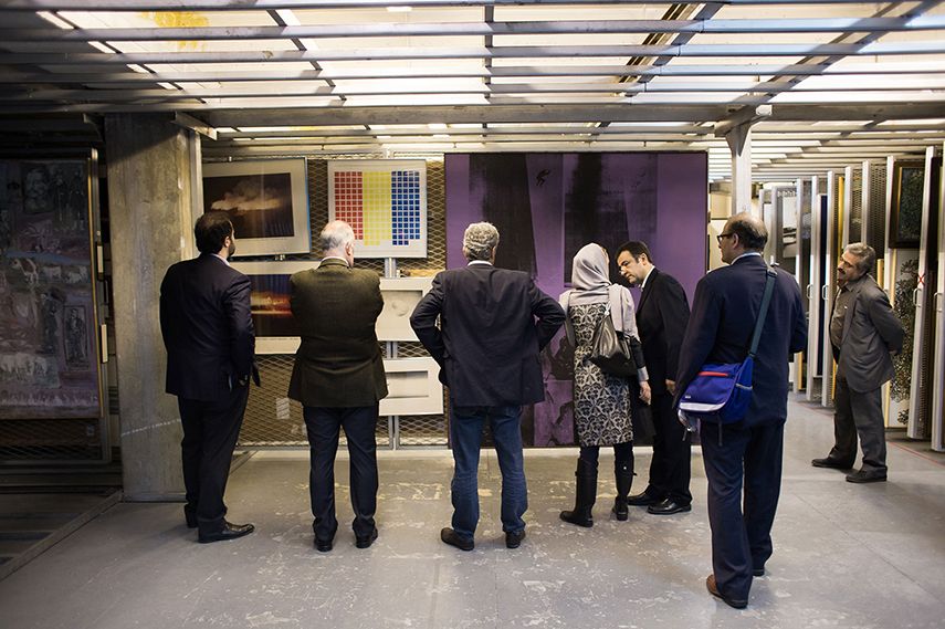 Tehran Museum Vault Where Works by Modern Masters have been hidden for years. Photo via bloomberg.com