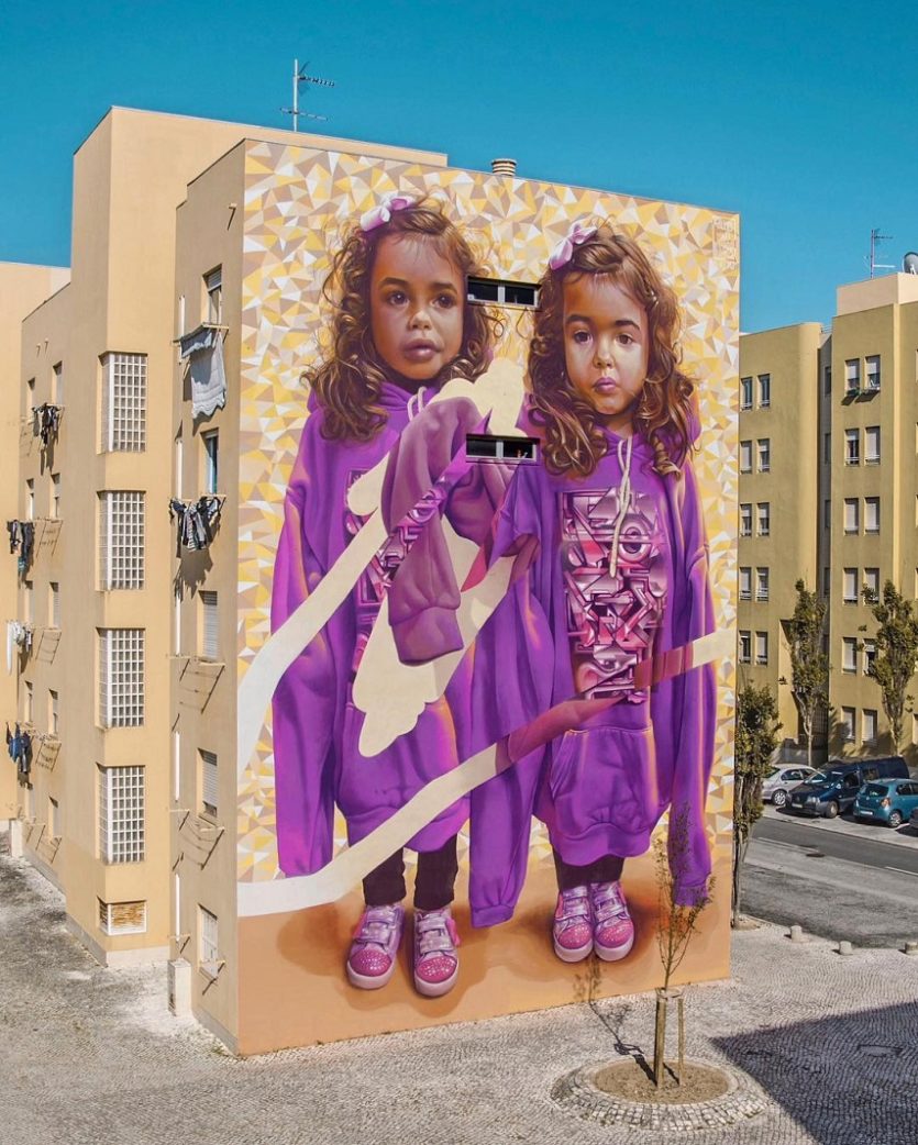 Telmo & Miel - Two of One kind, collaboration with Parizone for MURO festival, Lisbon, 2016