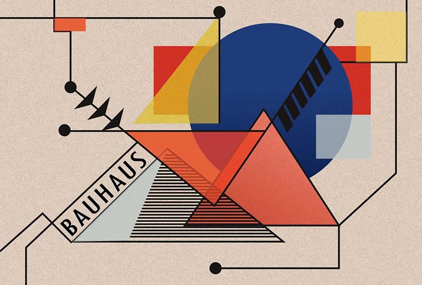 The Bauhaus School famously explored the concepts of color and shape