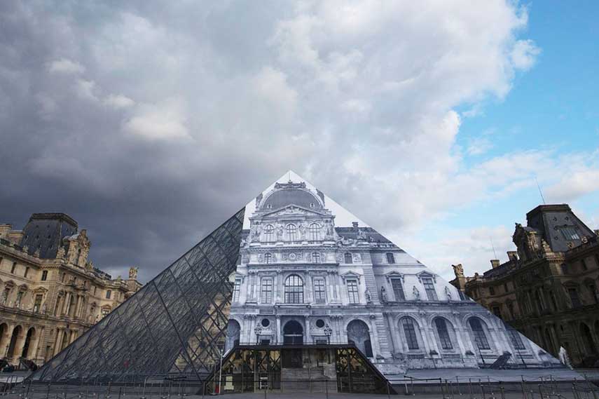 JR Louvre public installation video louvre 2016 french photos search