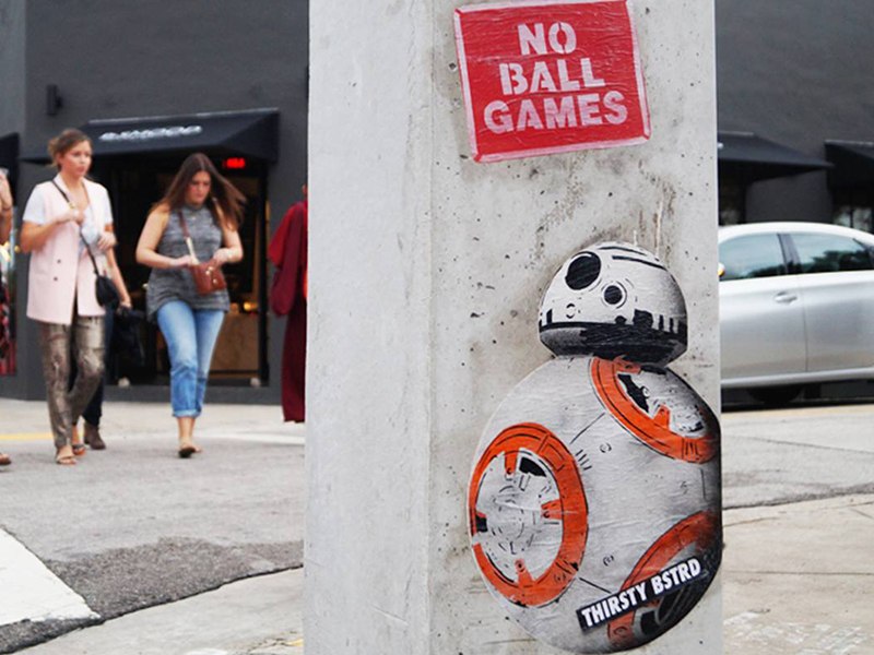 Thirsty Bstrd Miami Art Basel Wynwood Walls, No ball games, 2015