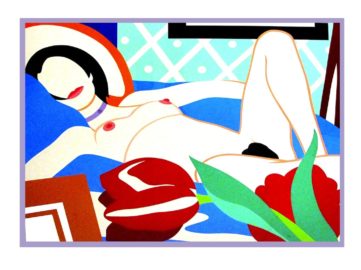 Tom Wesselmann - Monica Woman with Tulips, beauty design artwork