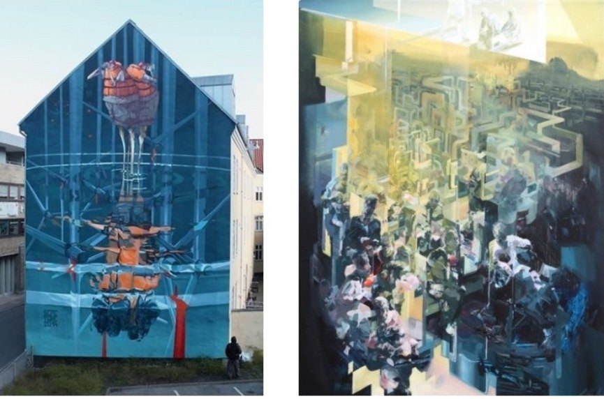 Right: 50x40 cm