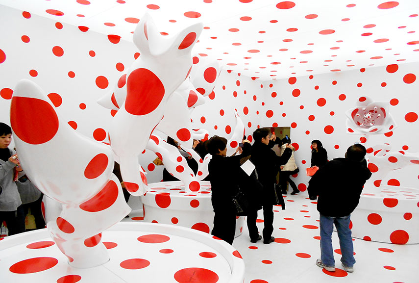 What Is Contemporary Art And How Can We Define It Today Widewalls   View Of The I Pray With All Of My Love For Tulips. Installation At The Yayoi Kusama Special Exhibition At The Osaka National Museum Of International Art 