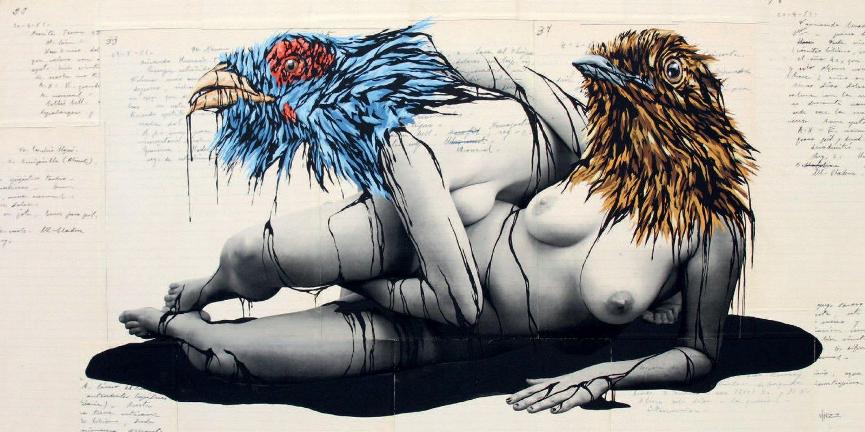 VinZ Feel Free - Fracking: Cupyd and Psyche in oil, 2014