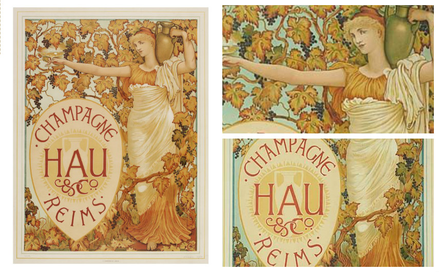 Walter Crane – Champagne Hau & Co. Reims - 1894