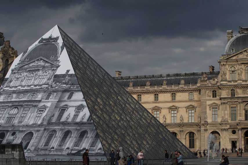 JR Louvre public installation video louvre 2016 french photos search