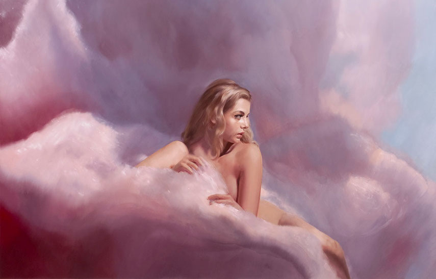 Will Cotton - Candy Clouds Hannah,2008 - Oil linen and inches prints are in Mary Boone gallery from 2014.