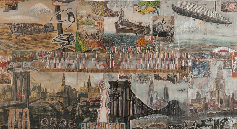 Willem van Genk - Untitled (Brooklyn Bridge), 1960 - Collection De Stadshof, Museum Dr. Guislain, Ghent, Belgium