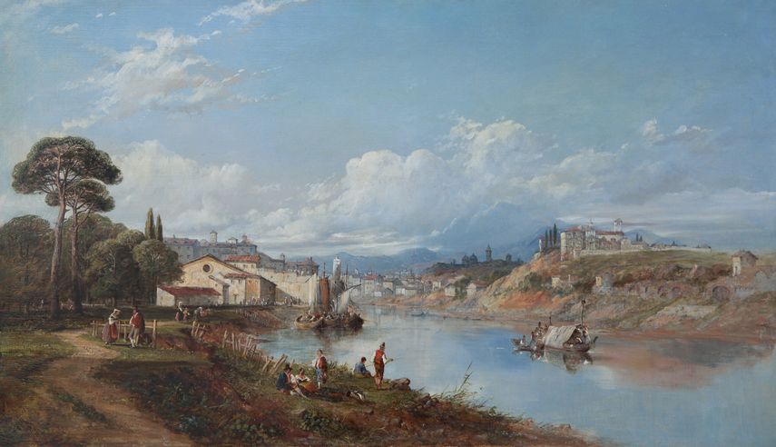 William Oliver - Beautiful River Landscape