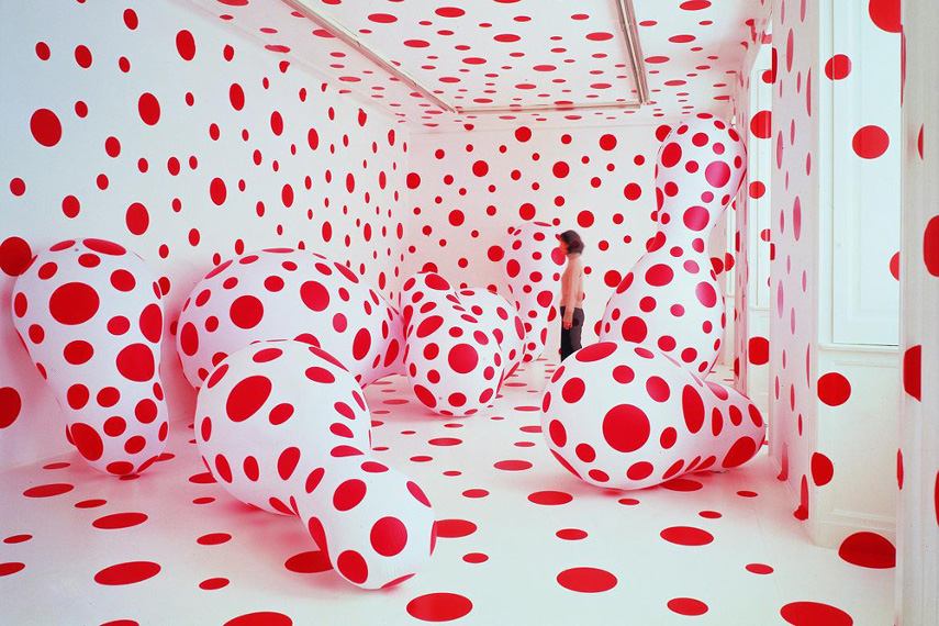 One of the repetition art definition is Yayoi Kusama works Polka dots