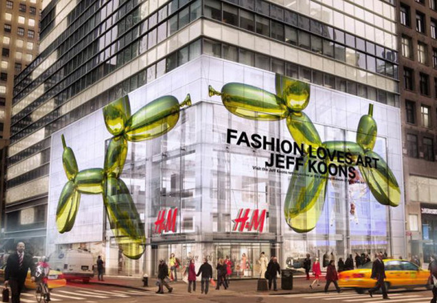 Artsy: H&M faz parceria com o Whitney Museum e Jeff Koons