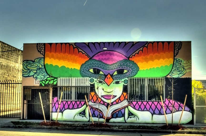 Wall art in Wynwood Art District